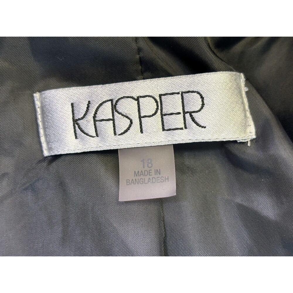 Kasper Black Single-Button Blazer - Picture 3 of 8